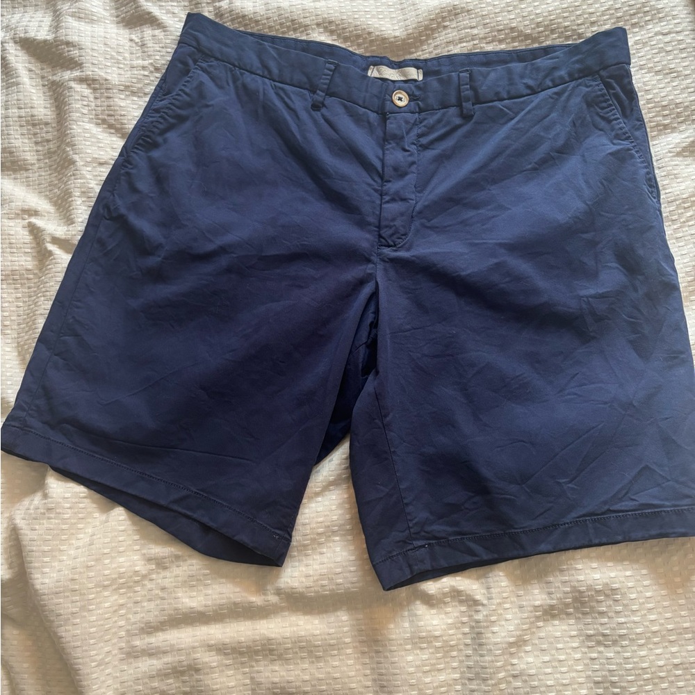 Robert Graham Blue Flat Front Shorts -38
